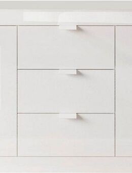 INOSIGN Sideboard Slim, Breite 136 cm, weiß Hochglanz Lack