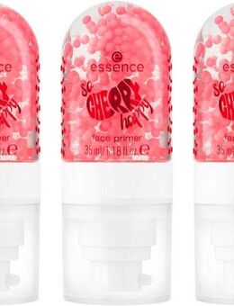 Essence Primer SO CHERRY happy face primer, 3-tlg., Wasserbasierte Formel, spendet Feuchtigkeit und sorgt für langen Halt.