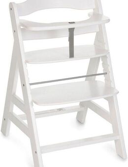 Hauck Hochstuhl Alpha+, white, aus Holz