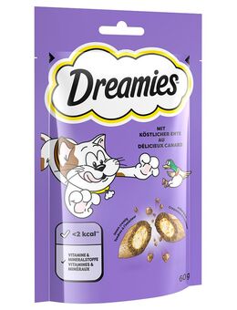 Sparpaket Dreamies 55 / 60 / 180 g - Ente (6 x 60 g)