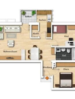 3-Zimmerwohnung Erdgeschoß in toller, ruhiger Lage mit Tiefgaragenstellplatz! - Regensburg