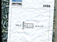 500 Stck. Senkkopfschrauben für Gewinde M5x12 Rittal SZ 2488 !NEU! - Ochsenfurt