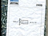 Senkkopfschrauben M5x12 Rittal SZ 2488 für Gewinde 500 Stck. !NEU & OVP! - Ochsenfurt