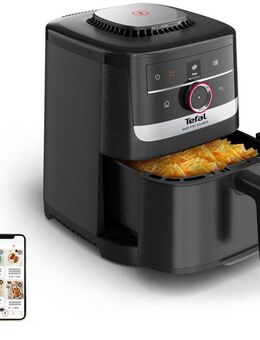 Tefal Heißluftfritteuse Easy Fry Smart & Silence, sehr leise danke Silent-Technologie, 1670 W, Smart-Assist System mit 55 Programmen, 40°C bis 220°C, EY5728