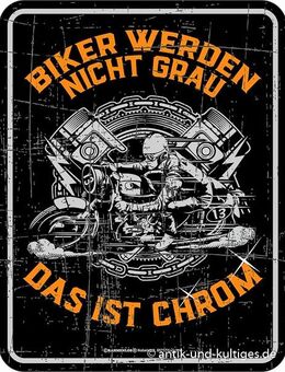Lustiges Blechschild Biker werden nicht grau - Berlin