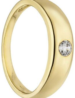 JOBO Kettenanhänger Anhänger Taufring, 333 Gold mit Zirkonia