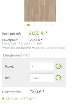 Gerflor Klebevynil ca . 3,5 Pakete a 3,36 qm Neuware zur Abholung für nur 100 € - Gelsenkirchen Scholven