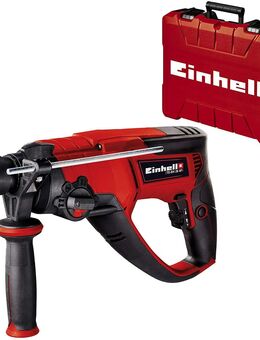 Einhell Bohrhammer TE-RH 26 4F (800 W, Schlagzahl 0-4.500/Min, 2,6 Joule, pneumatisches Schlagwerk, SDS-plus-Werkzeugaufnahme, Metall-Bohrtiefenanschlag, inkl. E-Box) - Wuppertal