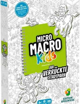 EDITION SPIELWIESE Malbuch MicroMacro Kids: Der verrückte Stadtpark, Made in Germany
