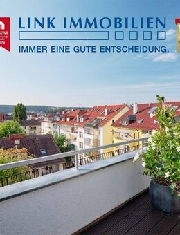 Über den Dächern der Stadt: Außergewöhnliche DG-Wohnung mit Terrasse und Blick über Stuttgart - Stuttgart