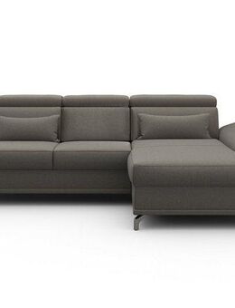 sit&more Ecksofa Cabrio L-Form, B: 295 cm, mit Sitztiefen-, Arm- & Kopfteilverstellung, 2 Nierenkissen, Federkern, optional Bettfunktion und Stauraum