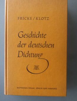 Fricke/Klotz: Geschichte der deutschen Dichtung (1966) - Münster