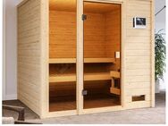 welltime Sauna Jackie, BxTxH: 196 x 196 x 187 cm, 38 mm, 9-kW-Ofen mit ext. Steuerung