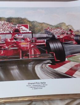 Kunstdruck von H,J,Wagner Ferrari Doppeltsieg Monza 1998 80x60 und Ausverkauft - Ravensburg