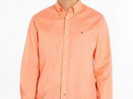 Tommy Hilfiger Langarmhemd FLEX POPLIN RF SHIRT mit Tommy Hilfiger Labelschild innen an der Knopfleiste