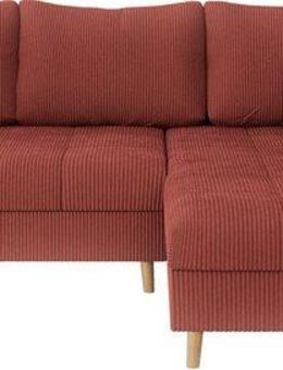 Home affaire Ecksofa CHARRE L-Form mit Ottomane, Maße B/T/H: 231/161/81 cm, feine Steppung, lose Rücken- und Zierkissen, auch in Cord und Bouclé