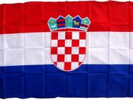 XXL Flagge Kroatien 250 x 150 cm Fahne mit 3 Ösen 100g/m² Stoffgewicht Hissflagge - Schwalmstadt Zentrum