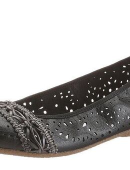 Rieker Ballerina Slipper, Flache Schuhe mit Rundum-Gummizug