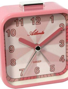 Atlanta Quarzwecker ideal für Reisen, Geschenkidee, Beleuchtung, Weckwiederholung, analog