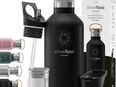 BeMaxx Trinkflasche Edelstahl ACTIVE FLASK schwarz Bamboo-Verschluss 530l in 75217