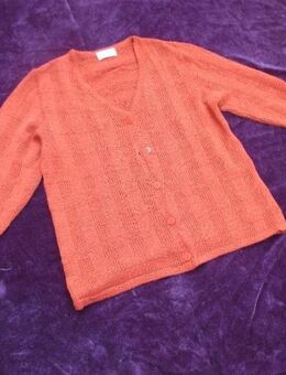 NEU * Klassisch * modern * ausgefallen * Wolle * Fein * Strickjacke * Cardigan "BONITA" Gr. 36- 38/ S * terra- cotta * lachs * - Riedlingen