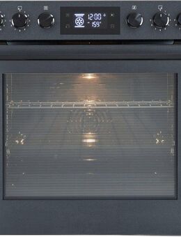 Hanseatic Induktions Herd-Set HBCO7210A1MB+HI46074C, Mattes Herd-Set: modern, edel, pflegeleicht