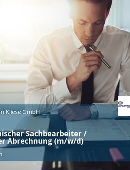 Kaufmännischer Sachbearbeiter / Mitarbeiter Abrechnung (m/w/d) - Großbeeren