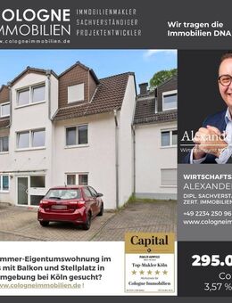 3-ZIMMER WOHNUNG IM DACHGESCHOSS MIT SONNENBALKON UND STELLPLATZ IN FRECHEN BEI KÖLN - Frechen