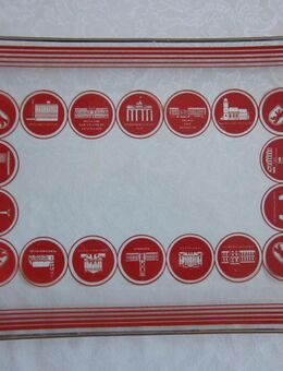 Glas Kuchenteller Motive aus Ost-Berlin Hauptstadt DDR Ostalgie - Wuppertal