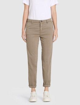 MAC Chinohose CHINO turn up mit dezentem Glanz, elegant und sportiv zugleich