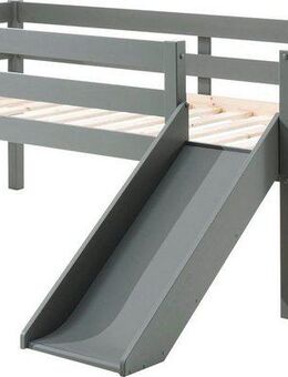 Vipack Spielbett Pino, Kiefer massiv, Liegefläche 90/200, Made in Europe (inkl. Leiter, Absturzschutz, 2 Farben zur Auswahl), inkl. Rolllattenrost, wahlweise mit oder ohne Rutsche