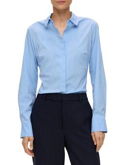 s.Oliver BLACK LABEL Klassische Bluse mit verdeckter Knopfleiste