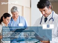 Medizinische Fachangestellte oder Rettungssanitäter (m/w/d) in der Notfallambulanz Vollzeit / Teilzeit - Mühlhausen (Thüringen)