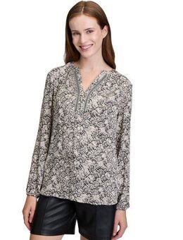 Cartoon Schlupfbluse Damen Casual-Bluse langarm