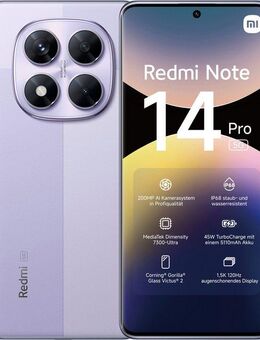 Xiaomi Redmi Note 14 Pro 5G Smartphone (16,94 cm/6,67 Zoll, 256 GB Speicherplatz, 200 MP Kamera)