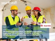 Vermessungsingenieur*in beziehungsweise Ingenieur*in/Architekt*in (m/w/d) in der Abteilung Grundstückswertermittlungen im Amt für Liegenschaften, Vermessung und Kataster - Köln