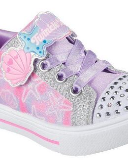 Skechers TWINKLE SPARKS LIGHTS Lauflernschuh, Sneaker,Blink,-Klettschuh mit Glitzer, Größenschablone zum Download