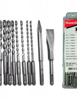 Makita Bohrer- und Bit-Set »SDS-Plus Bohrer Meissel Set Bohrersatz 10 Stk Makita D-46361«, (10-tlg) - Wuppertal