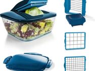 Genius Gemüseschneider Nicer Dicer Chef, Zerkleiner, Set 9-tlg., einfache und mühelose Handhabung
