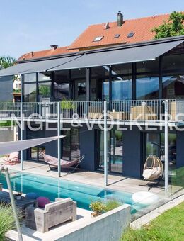 Modernes Architektenhaus mit Pool und Bergpanorama - Sigmarszell