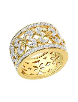 Diamonds by Ellen K. Fingerring Silber 925 mit 40 Diamanten zus. 0,20ct.