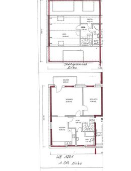 Schöne große Maisonette-Wohnung in ruhiger Lage mit Balkon - Callenberg