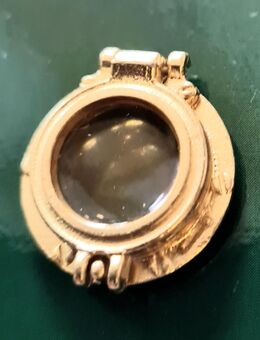 Ein Bullauge mit Klappdeckel verglast Metall 17x13mm - Düsseldorf