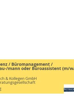 Teamassistenz / Büromanagement / Bürokauffrau-/mann oder Büroassistent (m/w/d) - Lüneburg