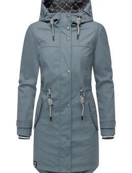 PEAK TIME Regenjacke L60042 stylisch taillierter Regenmantel für Damen
