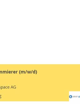 NC-Programmierer (m/w/d) - Augsburg