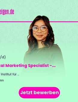 Digital Marketing Specialist - Social Media & Content (m/w/d) - Bonn