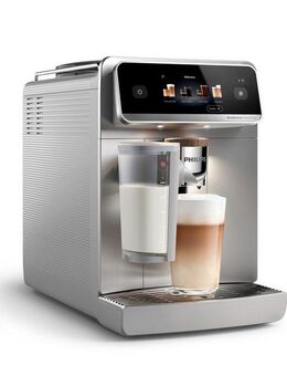 Philips Kaffeevollautomat EP8757/20 8000 Series Café Aromis, 50 Getränke (heiß oder eisgekühlt), LatteGo Pro-Milchsystem, BrewExtract Technologie, appfähig, Silber
