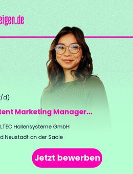 Content Marketing Manager (m/w/d) - Bad Neustadt (Saale)