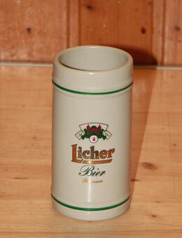 Licher Bier Bierkrug Steinzeug Steingut Keramik 0,5 L neuwertig - Borken